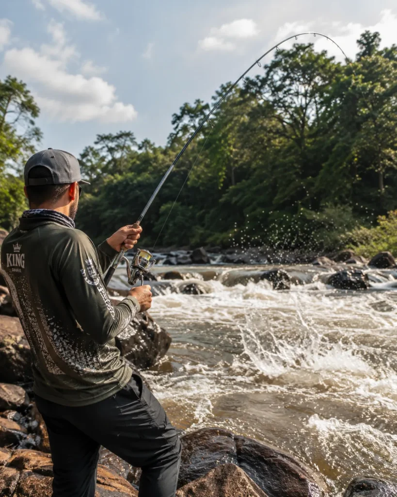 Quando abre e fecha a Piracema. Vara de pesca e molinete revisados durante o defeso da piracema, prontos para a reabertura