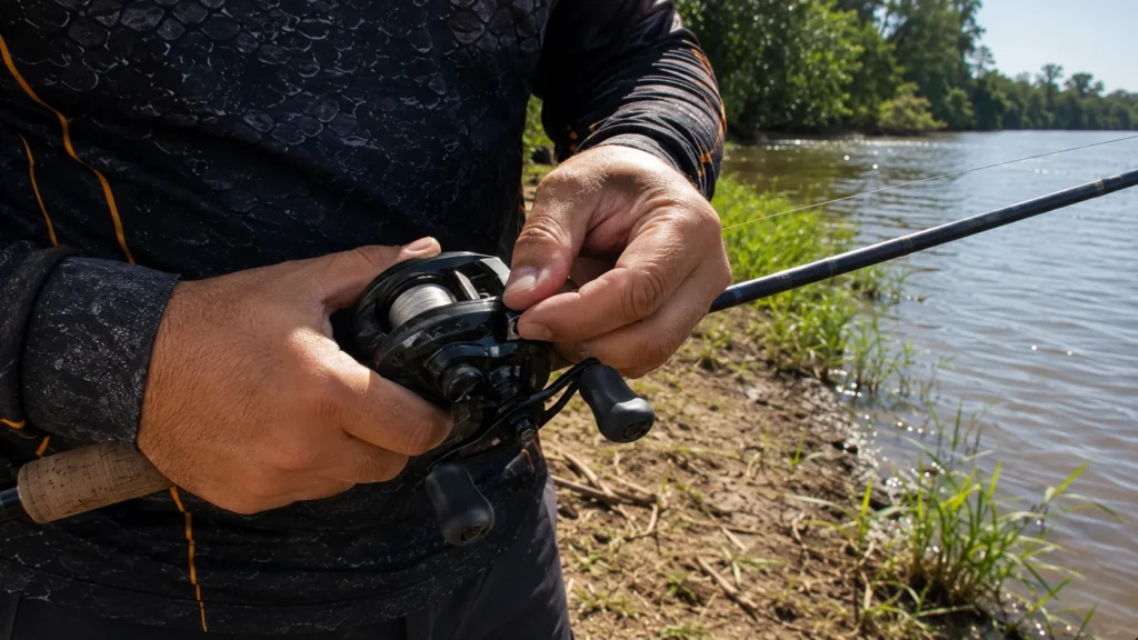 Qual a melhor carretilha de pesca perfil baixo nas mãos de um pescador brasileiro